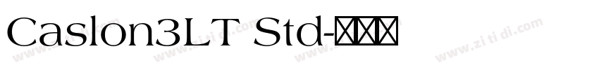 Caslon3LT Std字体转换